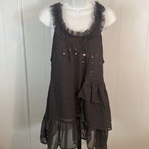 NWT Tramp Semi Sheer Top size L